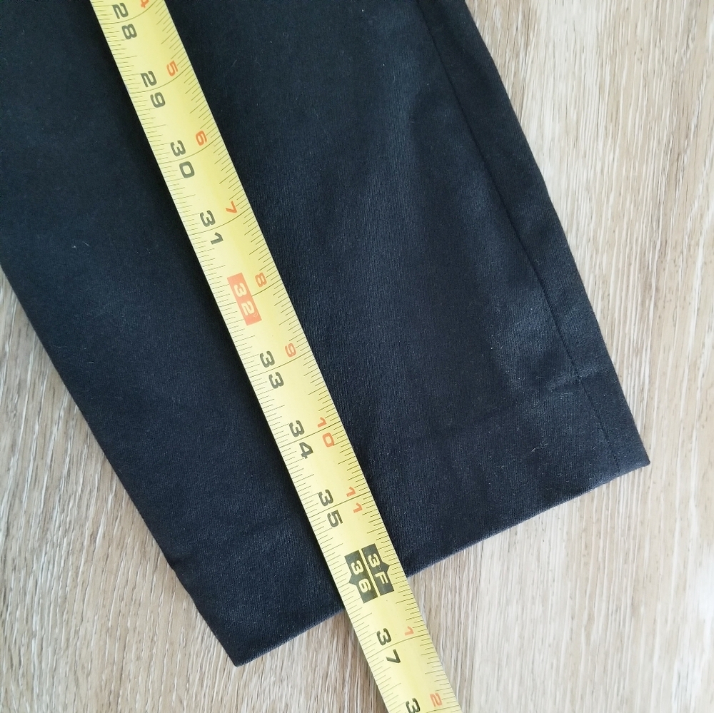 Spanx Polished Slim Straight Leg Womens Pants Rear Pockets Stretch Classic Black - Picture 7 of 13